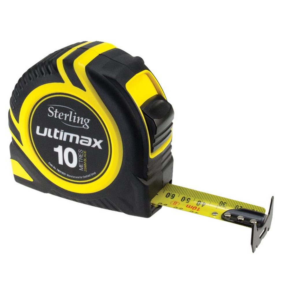 STERLING TAPE MEASURE METRIC 10M X 25MM